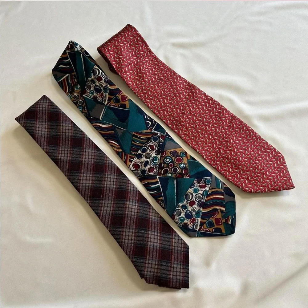 Bundle vintage silk and Wool necktie. - Picture 6 of 8